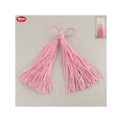 Pink Tassel Decorations (10cm) Pk 2