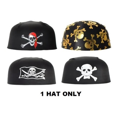 Assorted Pirate Bandana Style Hat (Pk 1)