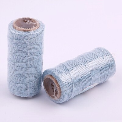 Pale Blue Cotton Twine String (50m) Pk 1 (1 ROLL ONLY)