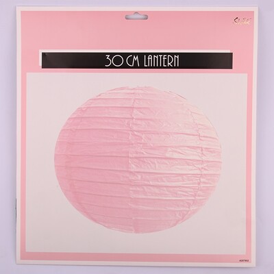 Light Pink 30cm Decorative Paper Lantern Pk 1