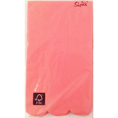 Bright Coral 3 Ply Lunch Napkins Pk 15