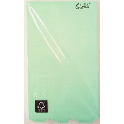 Bright Mint Green 3 Ply Lunch Napkins Pk 15