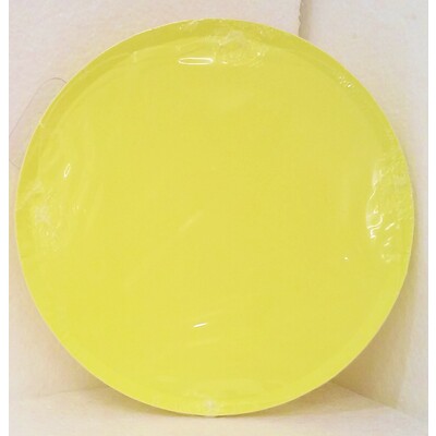 Neon Chartreuse Yellow Round Paper Plates (23cm) Pk 12