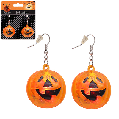 Halloween LED Pumpkin Earrings (1 Pair)