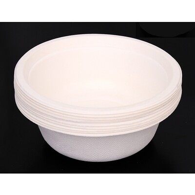Eco Sugar Cane Round 5in. Disposable Bowls Pk 10