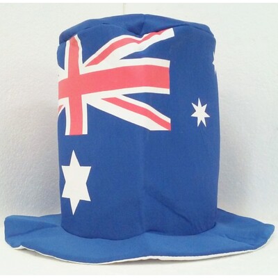 Australia Day Aussie Flag Soft Top Hat Pk 1