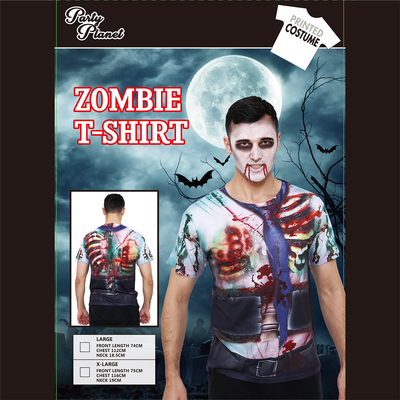 Adult Zombie T Shirt (Large, 112cm) Pk 1