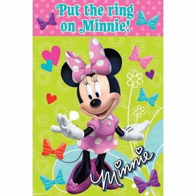 Minnie Mouse Pin the Ring Party Game Pk 1