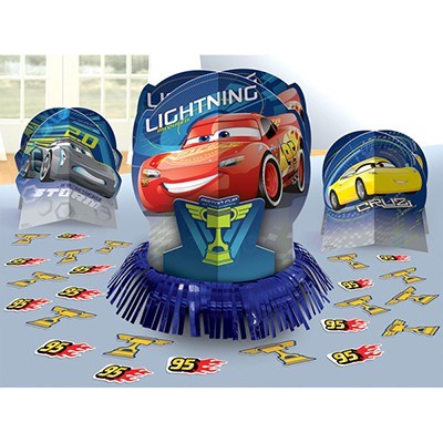 Cars 3 Table Decorating Kit (3 Centrepieces & Confetti)
