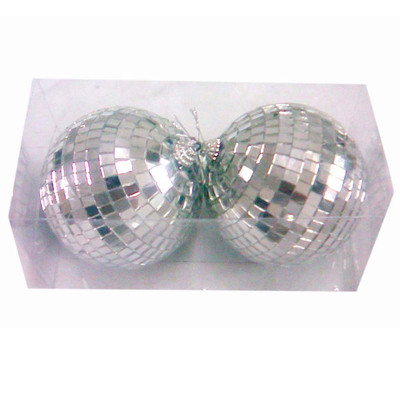 Disco Mirror Ball (10cm) Pk 2 