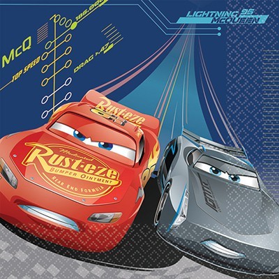 Cars 3 2 Ply Lunch Napkins Pk 16