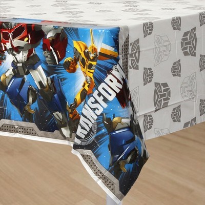 Transformers Plastic Tablecover (243cm x 137cm) Pk 1