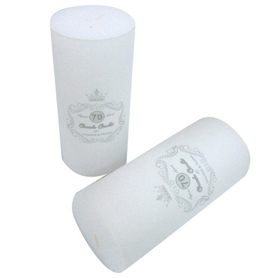 White Unscented Pillar Candle (7x15cm) Pk 12