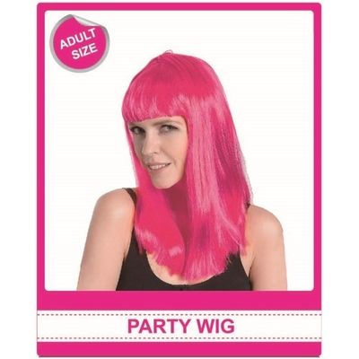 Bright Pink Long Wig