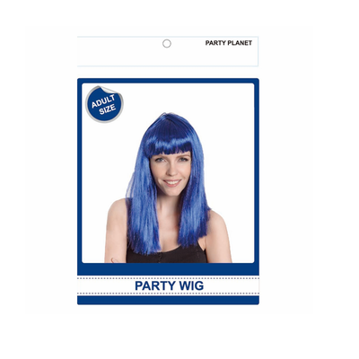 Long Blue Wig Pk 1