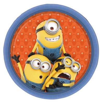 Despicable Me Minions Paper Plates 9in Pk8 
