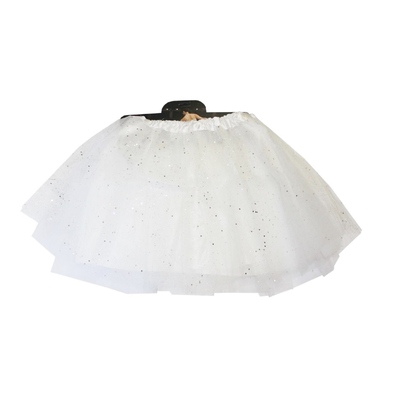 Adult White Glitter Costume Tutu