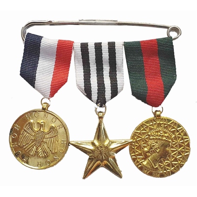 Military Medals Costume Pin Badge