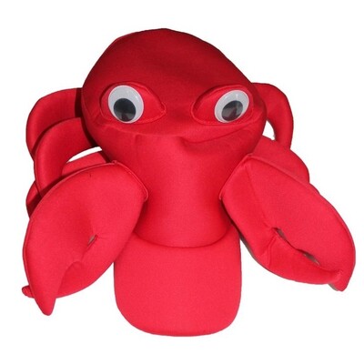 Adult Mr Pinchy Lobster Soft Novelty Cap Hat Pk 1 
