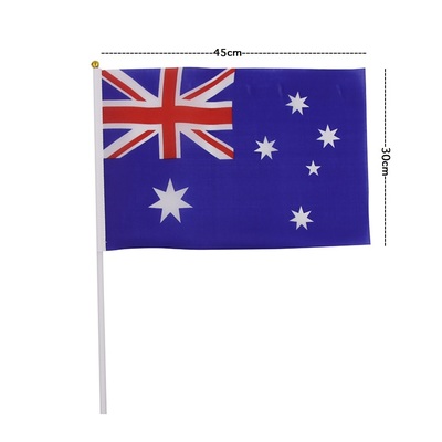 Australian Aussie Flag Wavers 30 x 45cm (Pk 2)