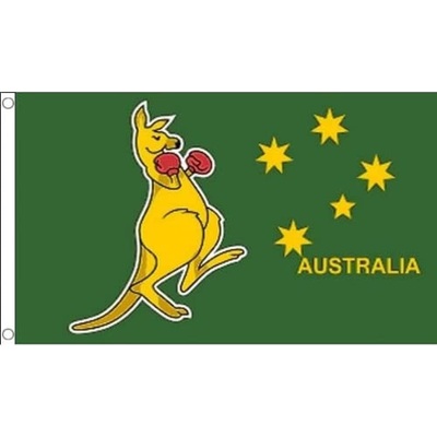 Australian Boxing Kangaroo Aussie Flag 90 x 150cm