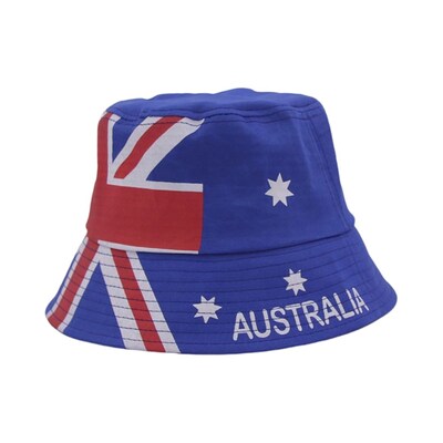 Adult Blue Aussie Flag Australia Day Bucket Hat