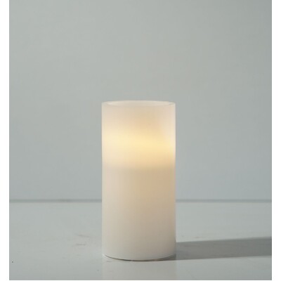 Real Wax Flameless LED Candle Warm White 7.5 x 15cm | Battery Operated