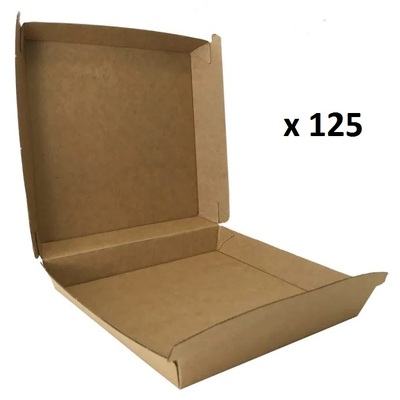 Beta Board Kraft Pizza Box 165x165x50mm (Pk 125)