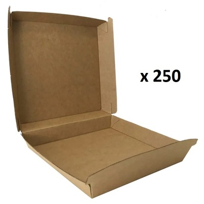 Beta Board Kraft Pizza Box 165x165x50mm (Pk 250)