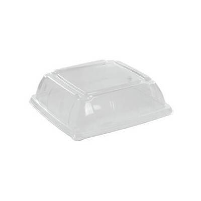 Clear PET Lid for Square 12in. Pulp Serving Platter (Pk 1)
