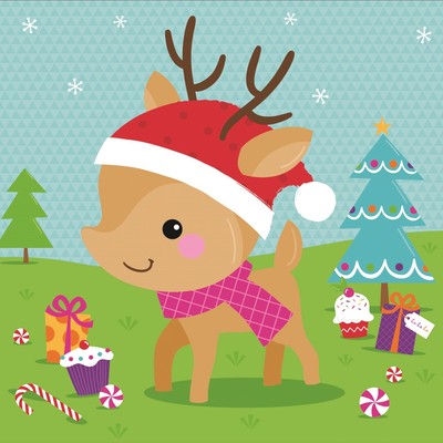 Stick the Nose on the Reindeer Party Game Pk 1