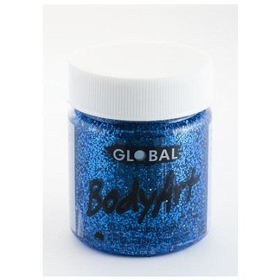 Blue Glitter Face and Body Paint Jar (45ml) Pk 1