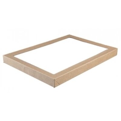 Lid for Beta Rectangular Catering Box X Large (455mm x 313mm) Pk 1 (LID ONLY)