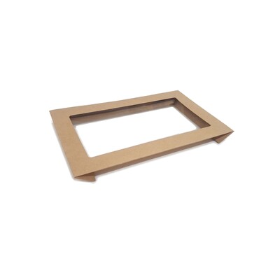Lid for Beta Rectangular Catering Box Extra Small (258mm x 155mm) Pk 1 (LID ONLY)