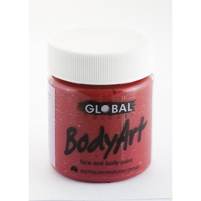 Deep Red Face and Body Paint Jar (45ml) Pk 1