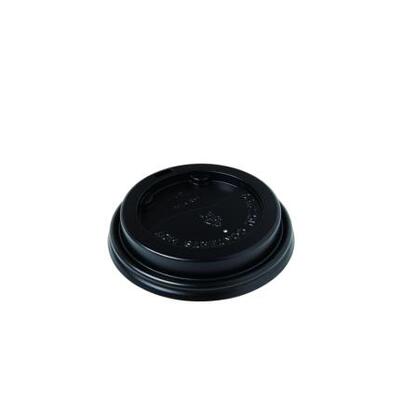 Black Lid to Suit 90mm 8/12/16oz Beta Grip Cup (Pk 50)