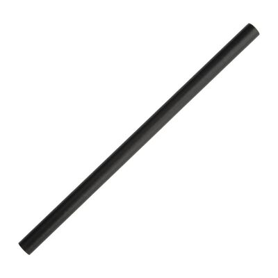 BetaEco Black Paper Jumbo Straws 197mm x 10mm (Pk 100)