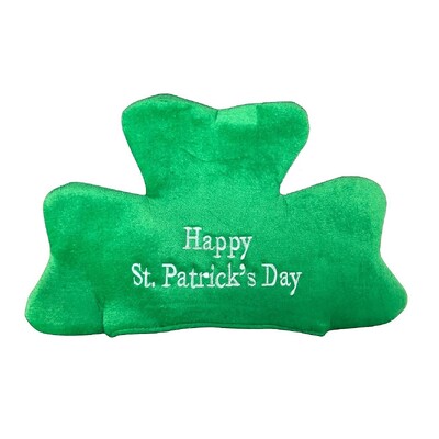 Happy St Patrick's Day Shamrock Shaped Plush Hat