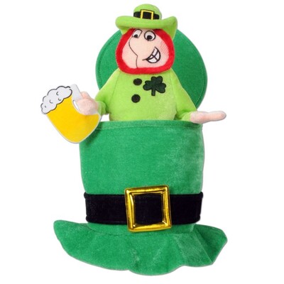 St Patrick's Day Plush Leprechaun Hat