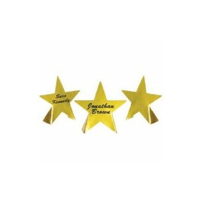 Gold Star Place Cards Pk 8