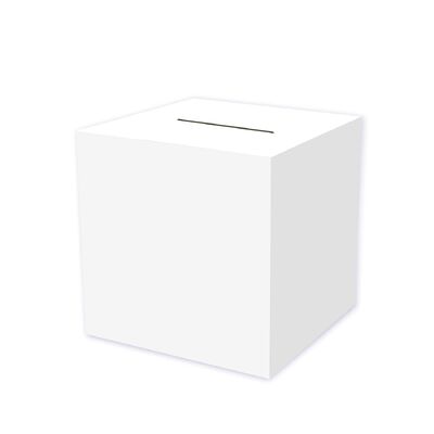 White Cardboard Wishing Well Card Box (30x30cm)