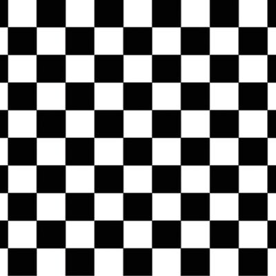 Black & White Check Plastic Tablecover 137x274cm