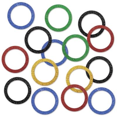 Olympic Sports Rings Party Table Sparkle Confetti 14g