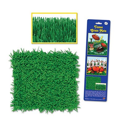 Tissue Paper Grass Mat (approx 40 x 70cm) Pk 2 