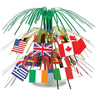 International Flags Mini Cascade Centrepiece 19cm