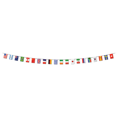 International Flag Pennant Bunting Banner (7m) Pk 1 