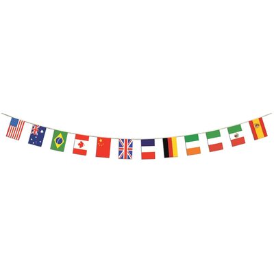 International Flag Pennant Banner (12 Flags, 4.4m) Pk 1