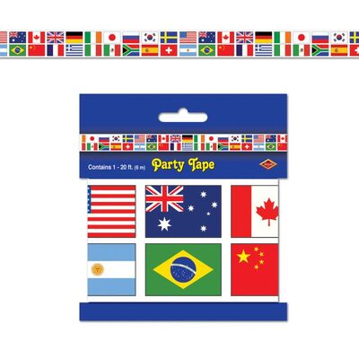 International Flags Party Tape Decoration