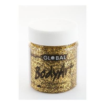 Gold Glitter Face and Body Paint Jar (45ml) Pk 1
