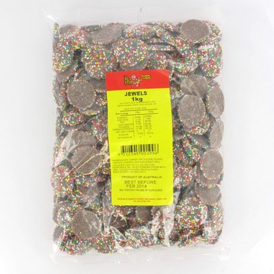 Chocolate Freckles (Jewels) 1kg Pk 1 